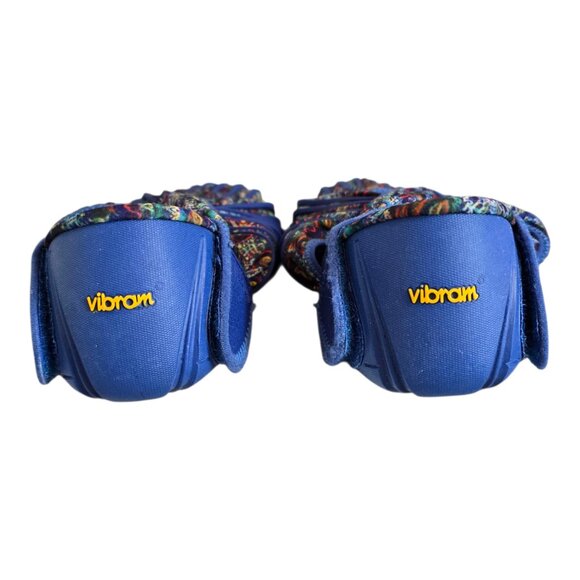 Vibram Furoshiki The Wrapping Sole Shoes #16UAC08 Blue Flower Unisex Size M - Picture 6 of 14